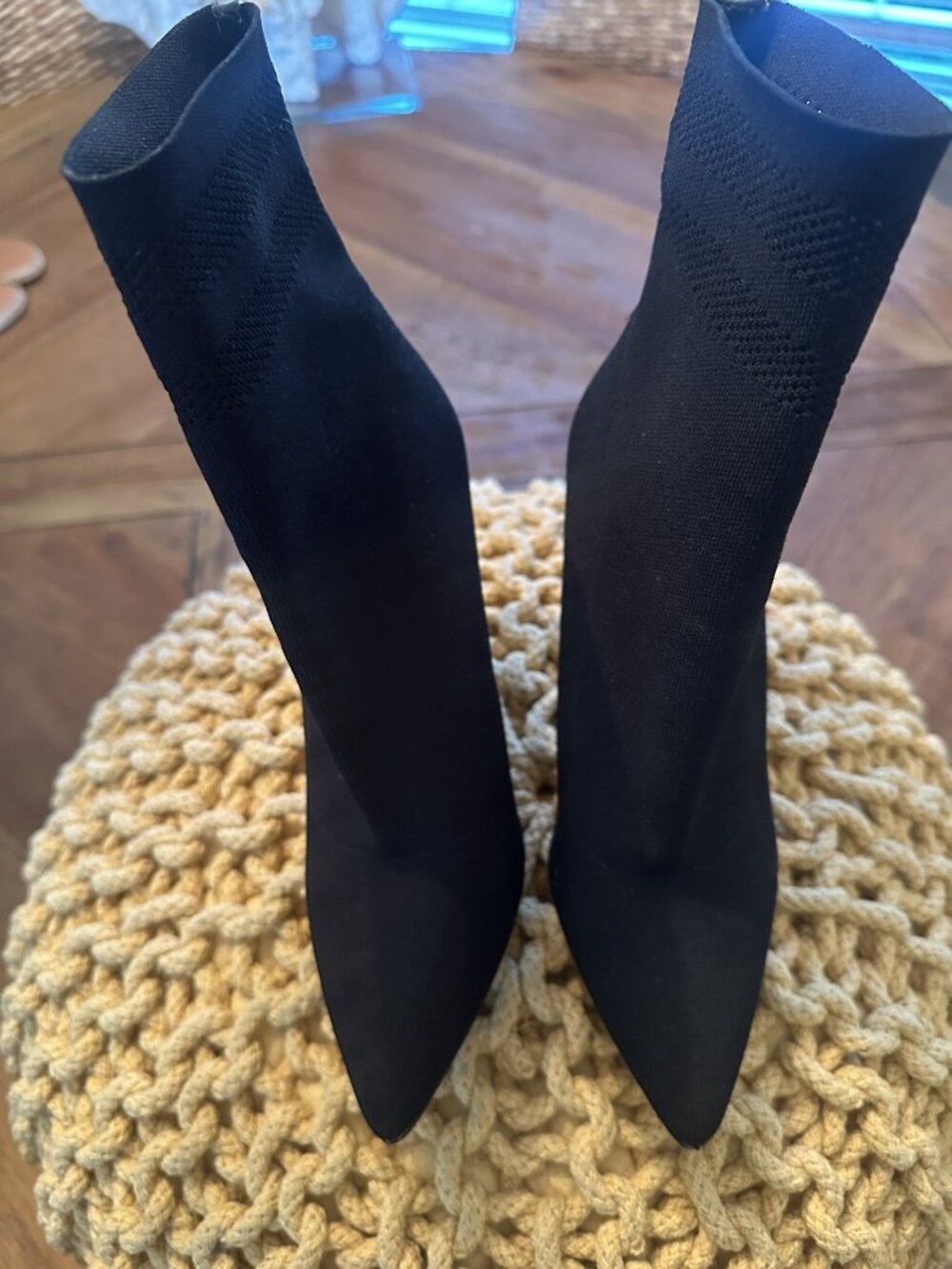 Nine West Black Knit bootie
